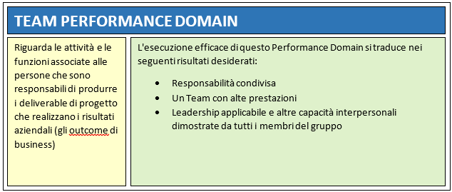 Team Performance Domain